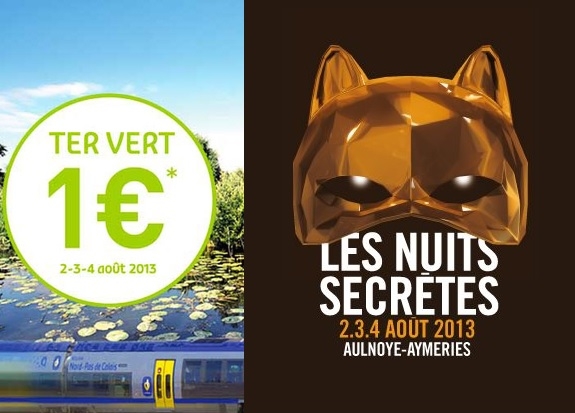 Aller aux Nuits Secrètes en TER, ce n&rsquo;est pas cher !