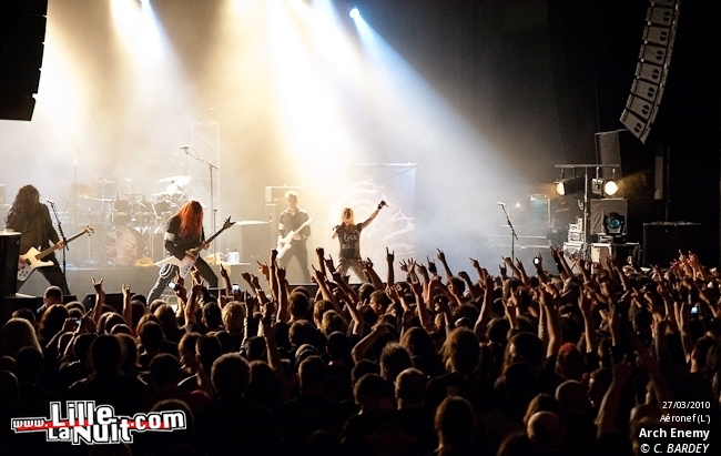 Arch Enemy, Samael, Dylath Leen & Klang!!! à l’Aéronef en live - photo n°1