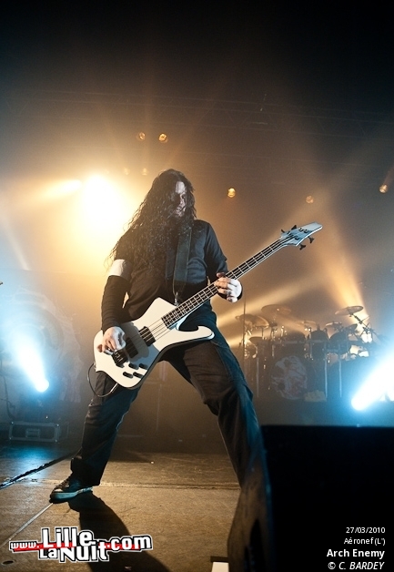 Arch Enemy, Samael, Dylath Leen & Klang!!! à l’Aéronef en live - photo n°8