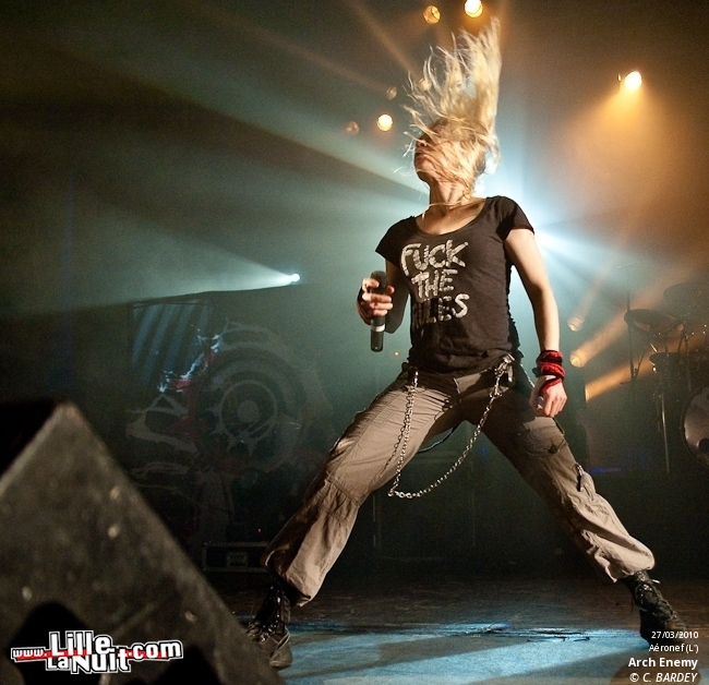 Arch Enemy, Samael, Dylath Leen & Klang!!! à l’Aéronef en live - photo n°19