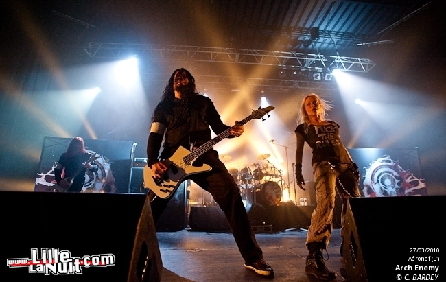 Arch Enemy, Samael, Dylath Leen & Klang!!! à l’Aéronef en live - photo n°4