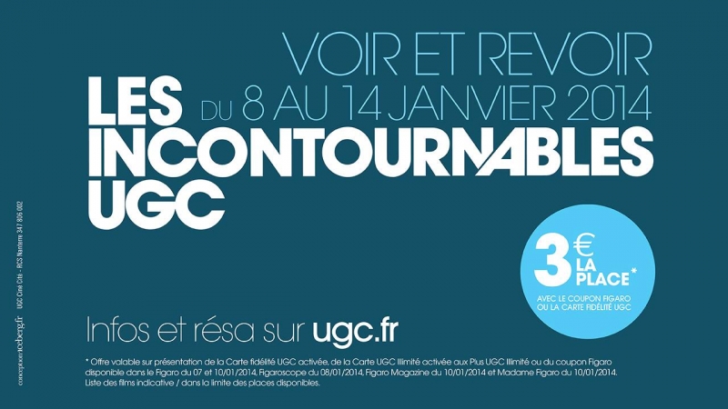 28 films « Incontournables UGC » de l&rsquo;année 2013 à (re)voir !
