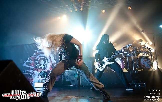 Arch Enemy, Samael, Dylath Leen & Klang!!! à l’Aéronef en live - photo n°20