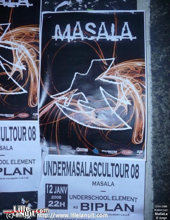 Masala & Underschool Element au Biplan en live - photo n°1