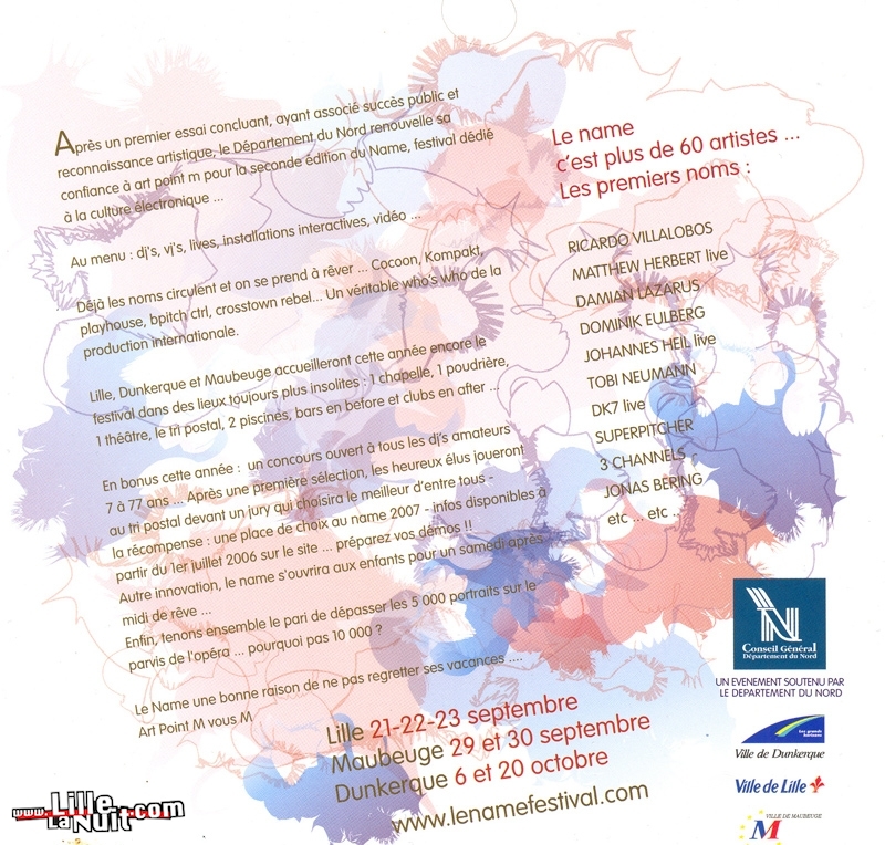 Name 2006 – Installations numériques en live - photo n°1
