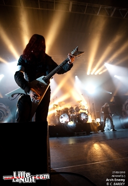 Arch Enemy, Samael, Dylath Leen & Klang!!! à l’Aéronef en live - photo n°15