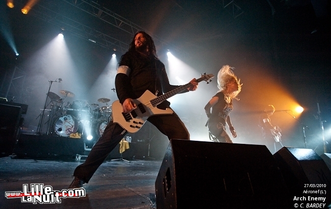 Arch Enemy, Samael, Dylath Leen & Klang!!! à l’Aéronef en live - photo n°22