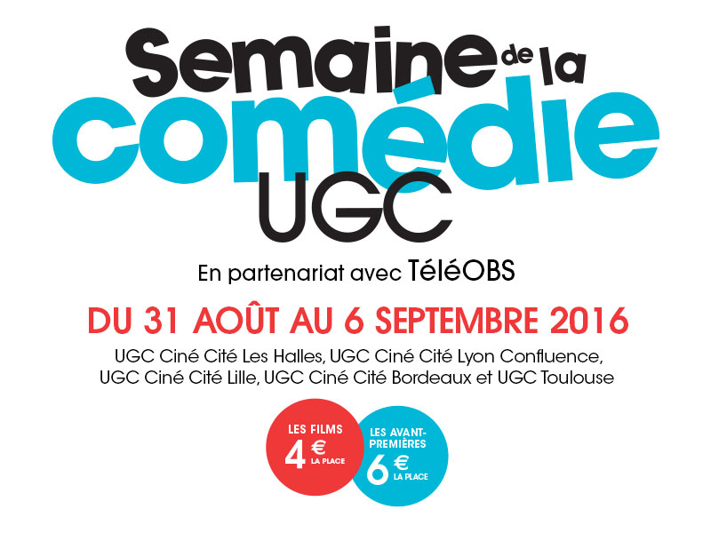 La 5ème édition de la semaine de la comédie à l&rsquo;UGC Lille