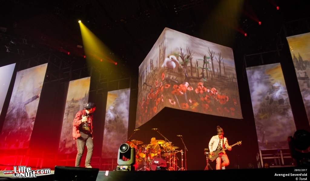 Avenged Sevenfold + Disturbed + Chevelle au Zénith de Lille en live - photo n°11