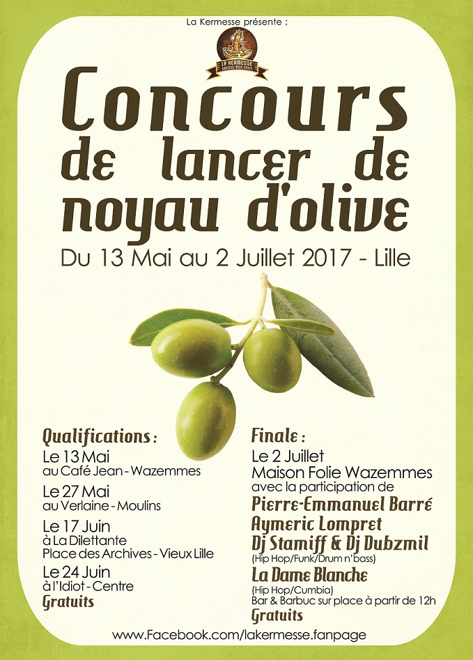 Un concours de lancer de noyau d’olive avec des invités de marque !