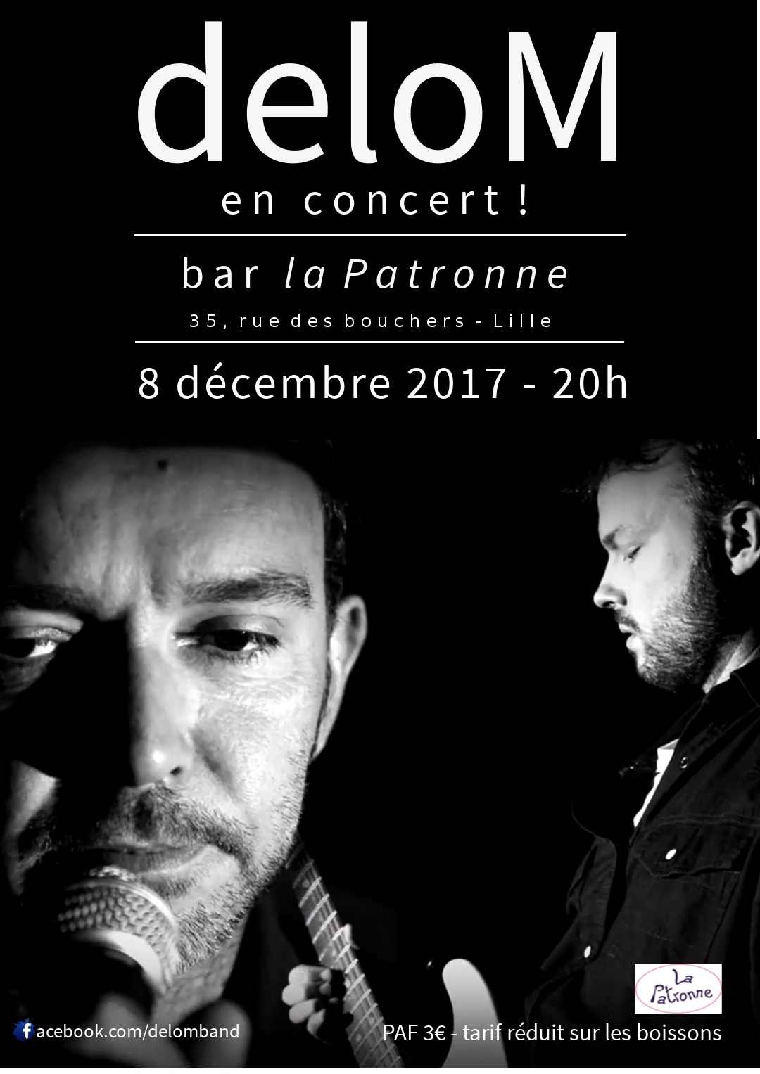 deloM en concert chez La Patronne - Concerts - Lille La Nuit.com