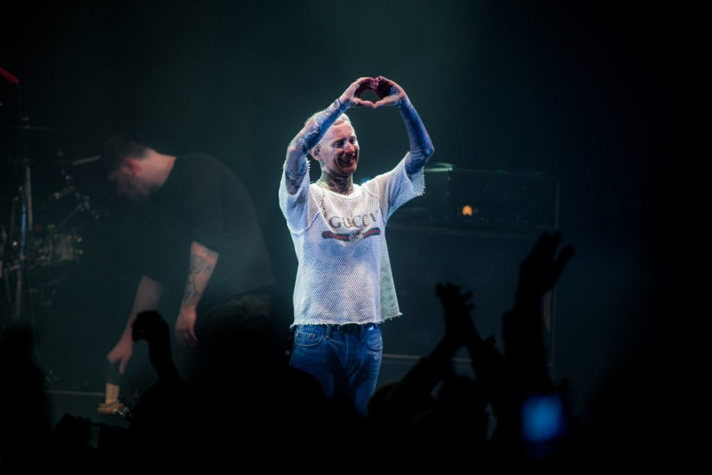 Frank Carter lors des Paradis Artificiels 2018