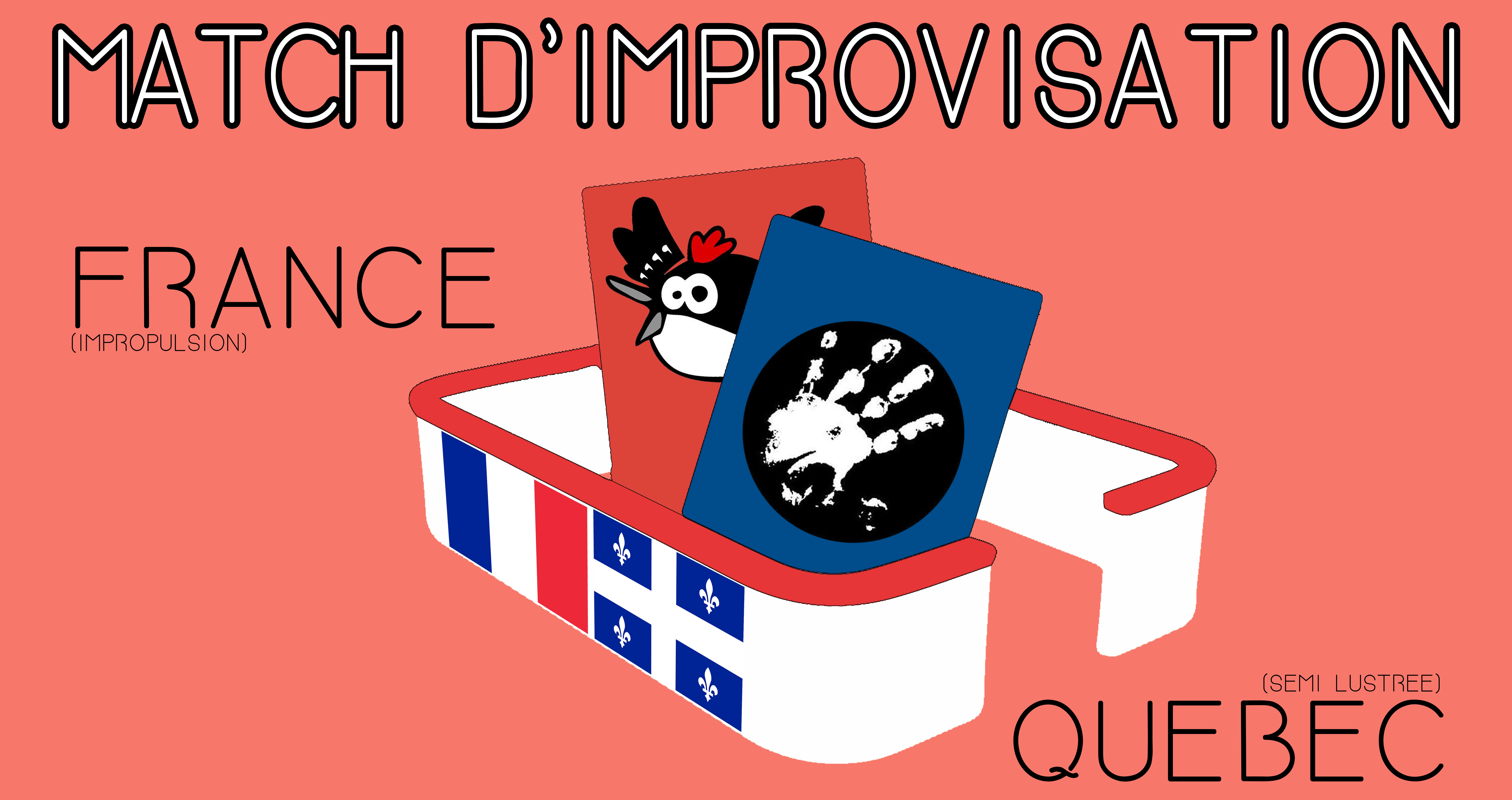 Match improvisation France VS Québec Spectacles Lille La
