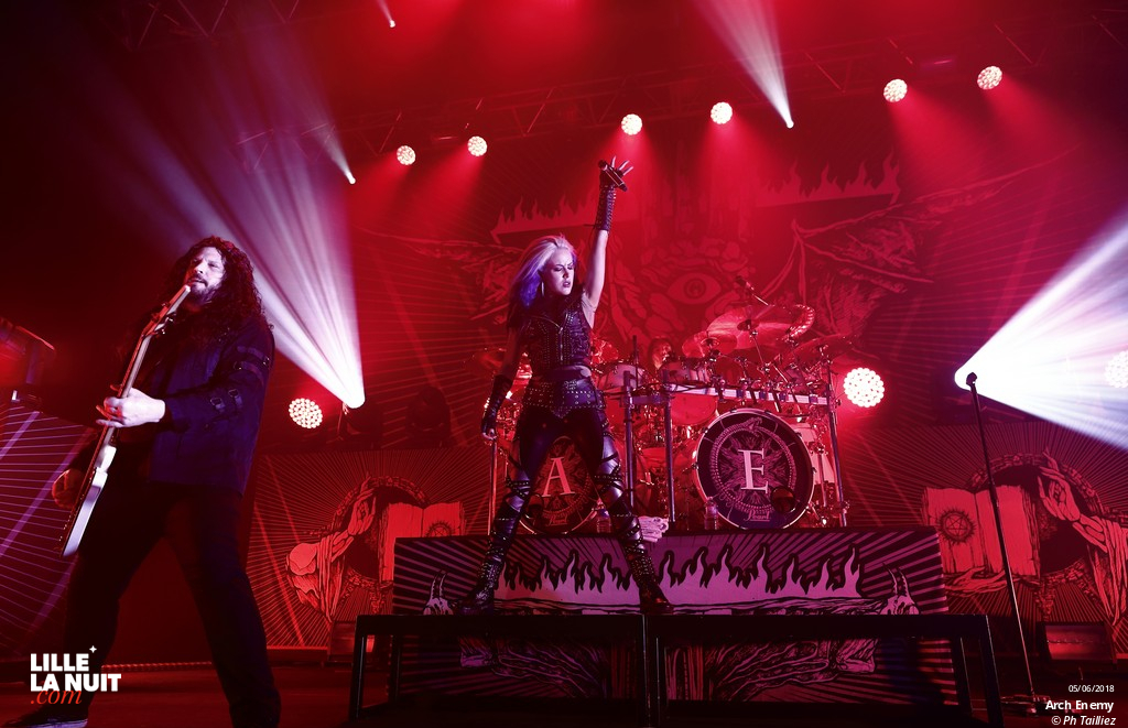Arch Enemy + The Charm the Fury à l&rsquo;Aéronef en live - photo n°4