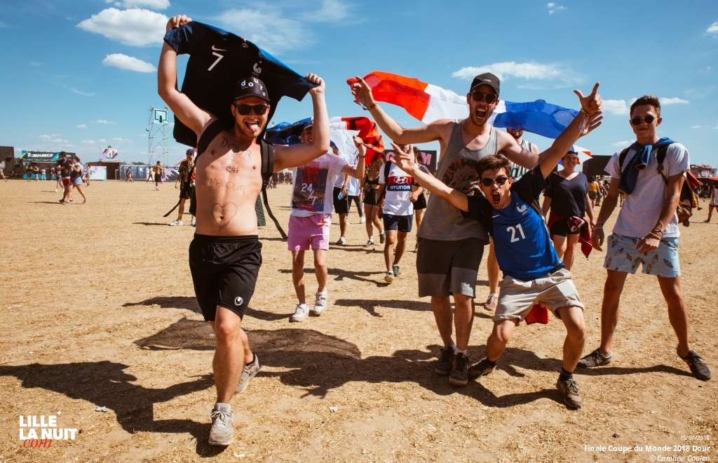 La finale de la Coupe du Monde France – Croatie au festival de Dour en live - photo n°1