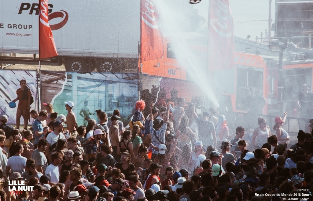 La finale de la Coupe du Monde France – Croatie au festival de Dour en live - photo n°5