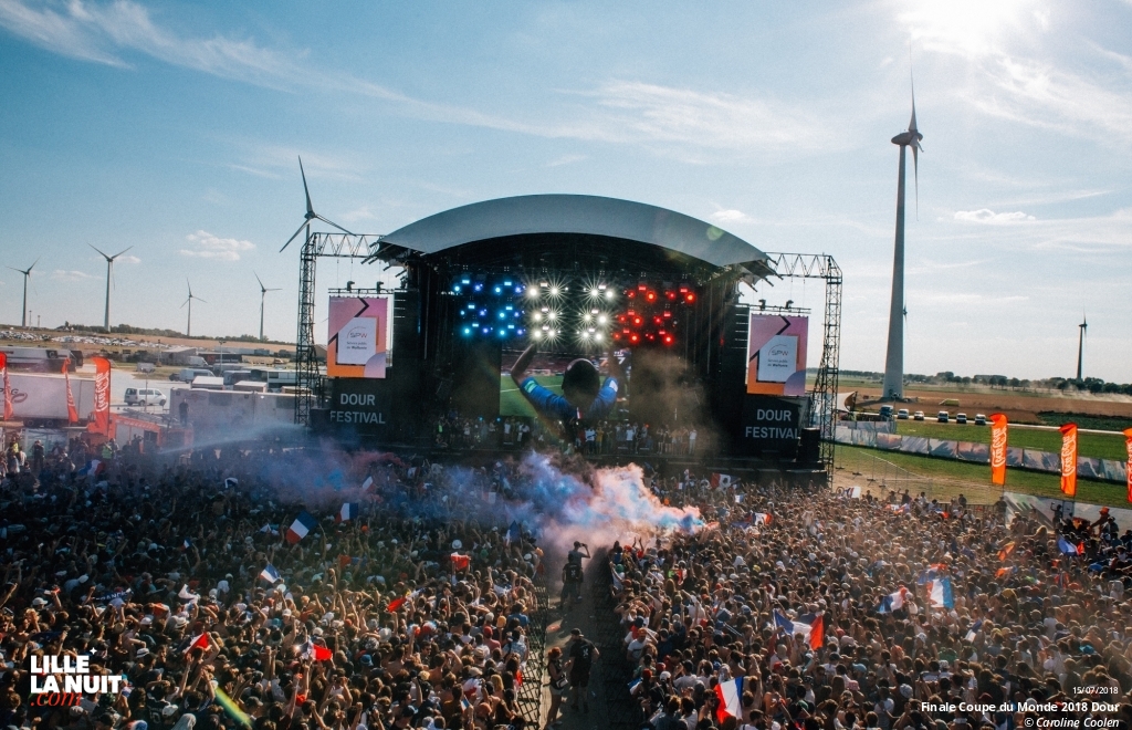 La finale de la Coupe du Monde France – Croatie au festival de Dour en live - photo n°6