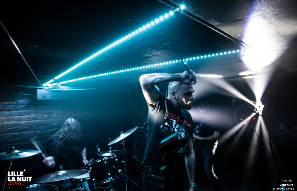 Fange + Vautours à la Cave aux Poètes en live - photo n°4