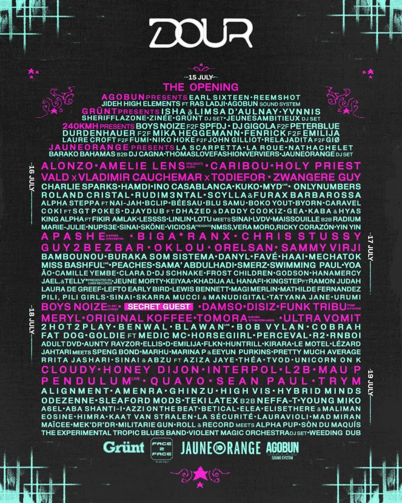 Dour Festival 2026