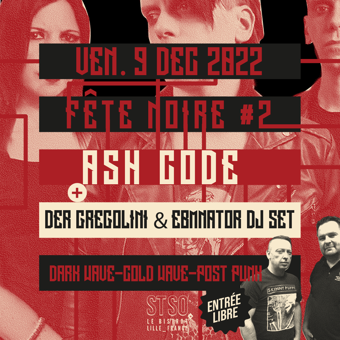 Fête noire #2 – Ash Code + Der Gregolini & Ebmnator DJ set