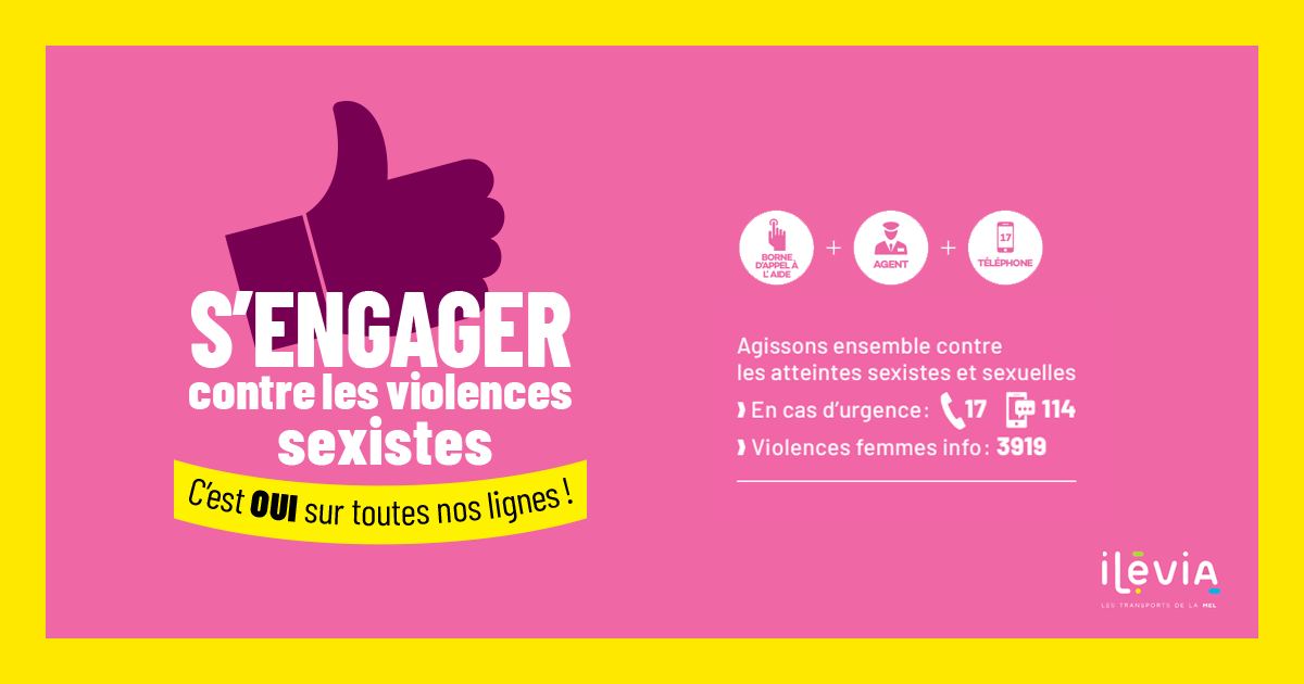 Ilévia lutte contre le harcèlement sexiste et sexuel