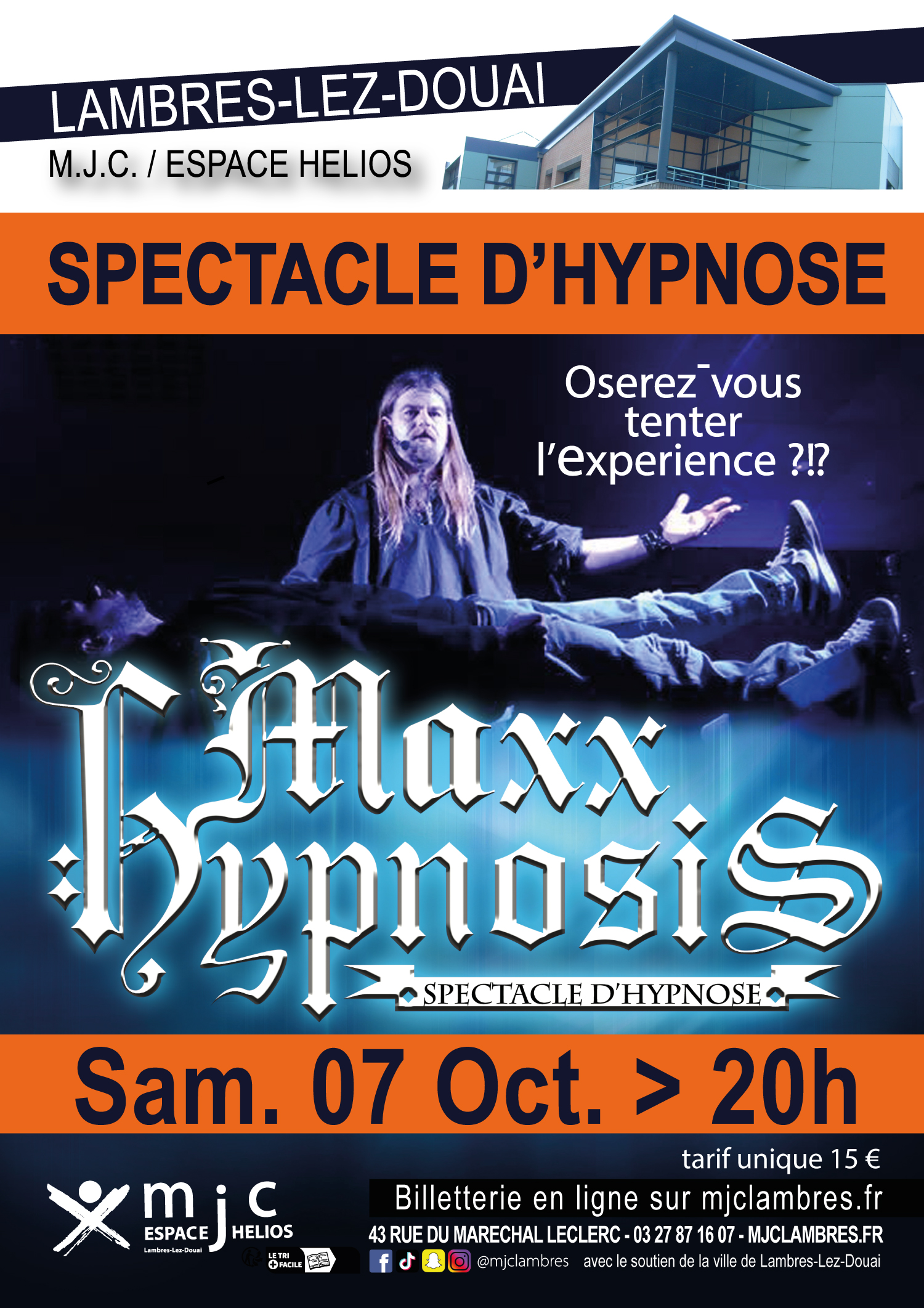 Soiree hypnose avec Maxx Hypnosis