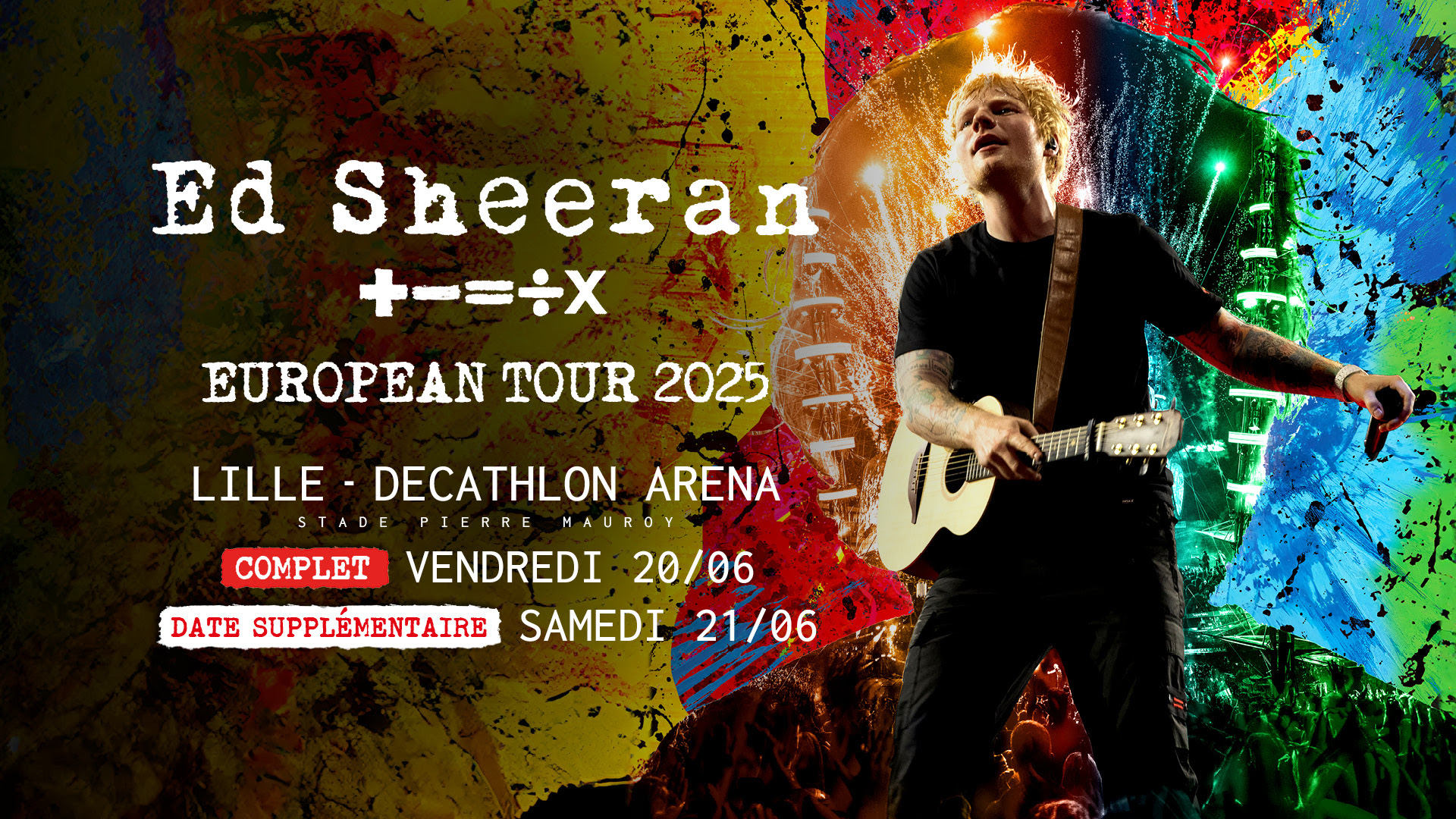 Ed Sheeran à la Decathlon Arena !
