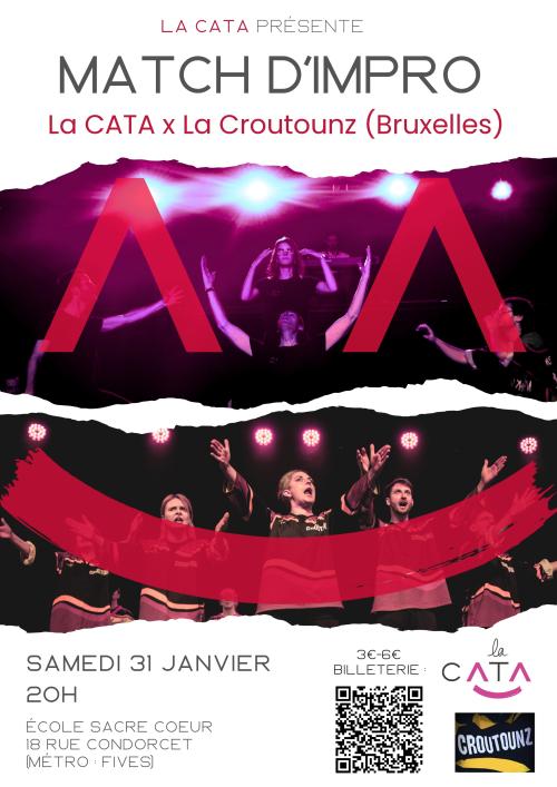 Match d&rsquo;impro : La Cata x La Croutonz