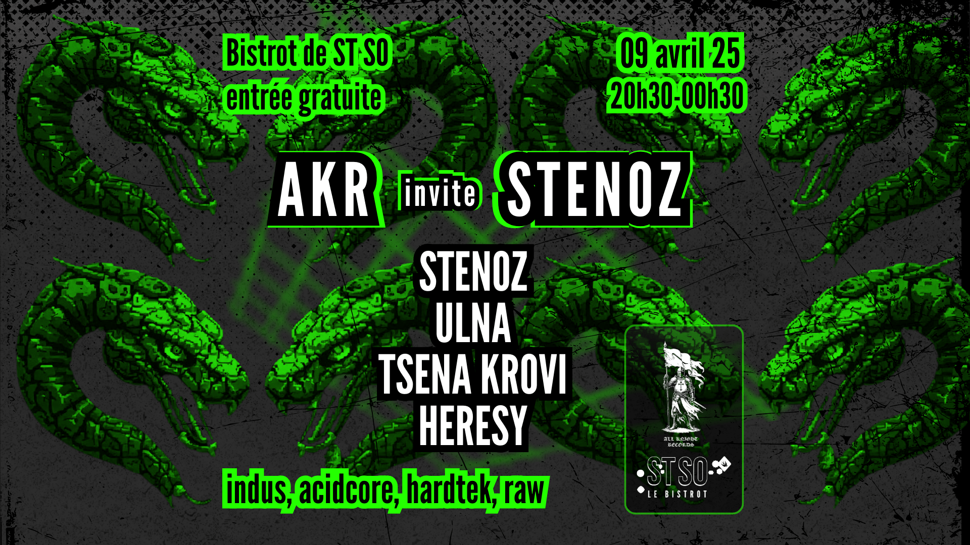 AKR invite Hersey + Tsena Krovi + Stenoz + Ulna