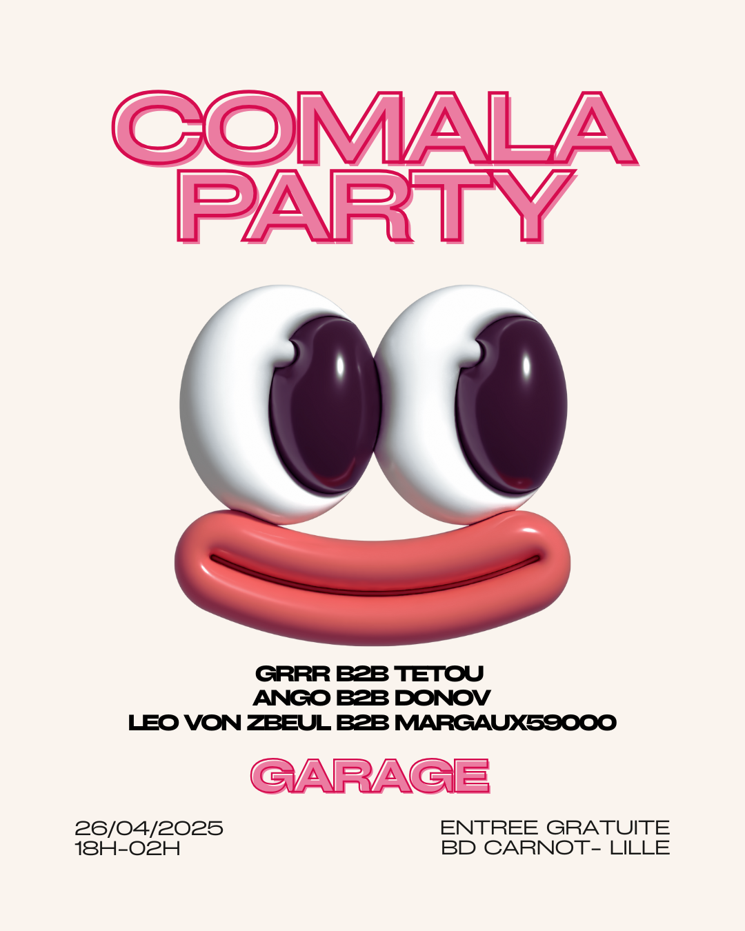 Comala Party : Dj set à Garage
