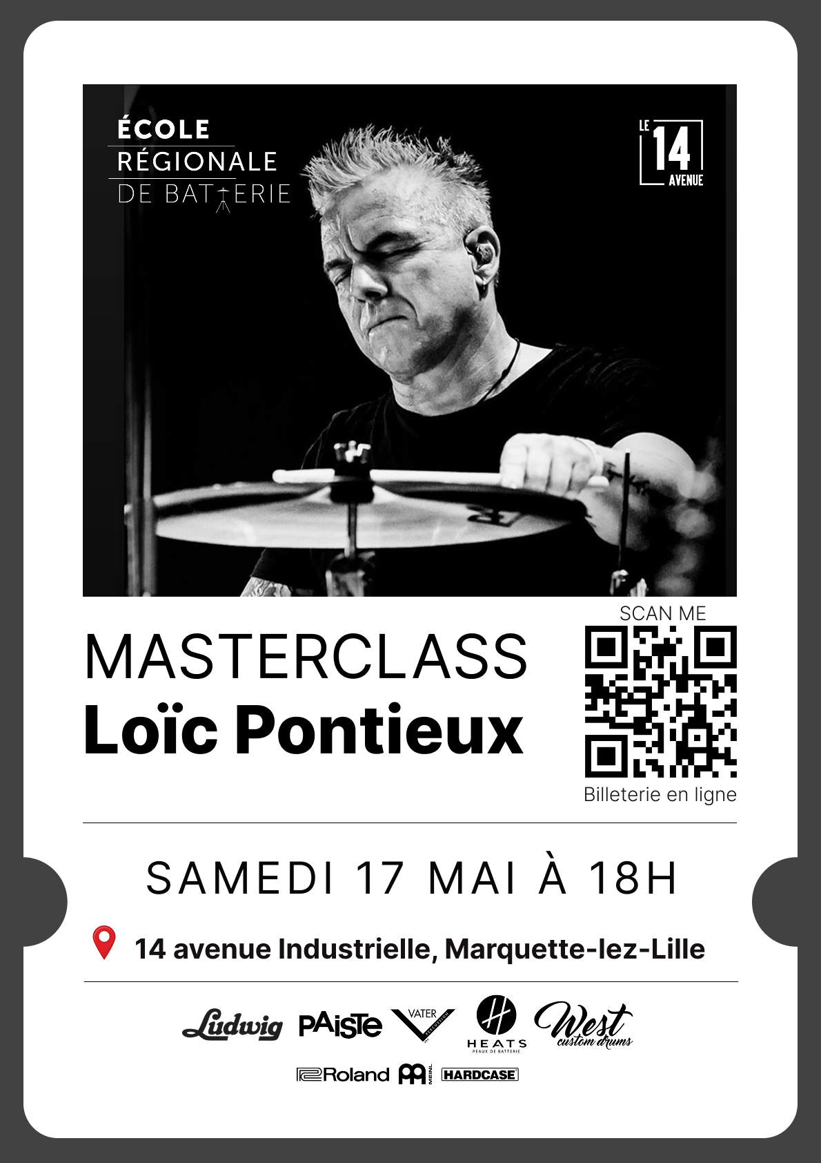 Masterclass batterie : Loïc Pontieux