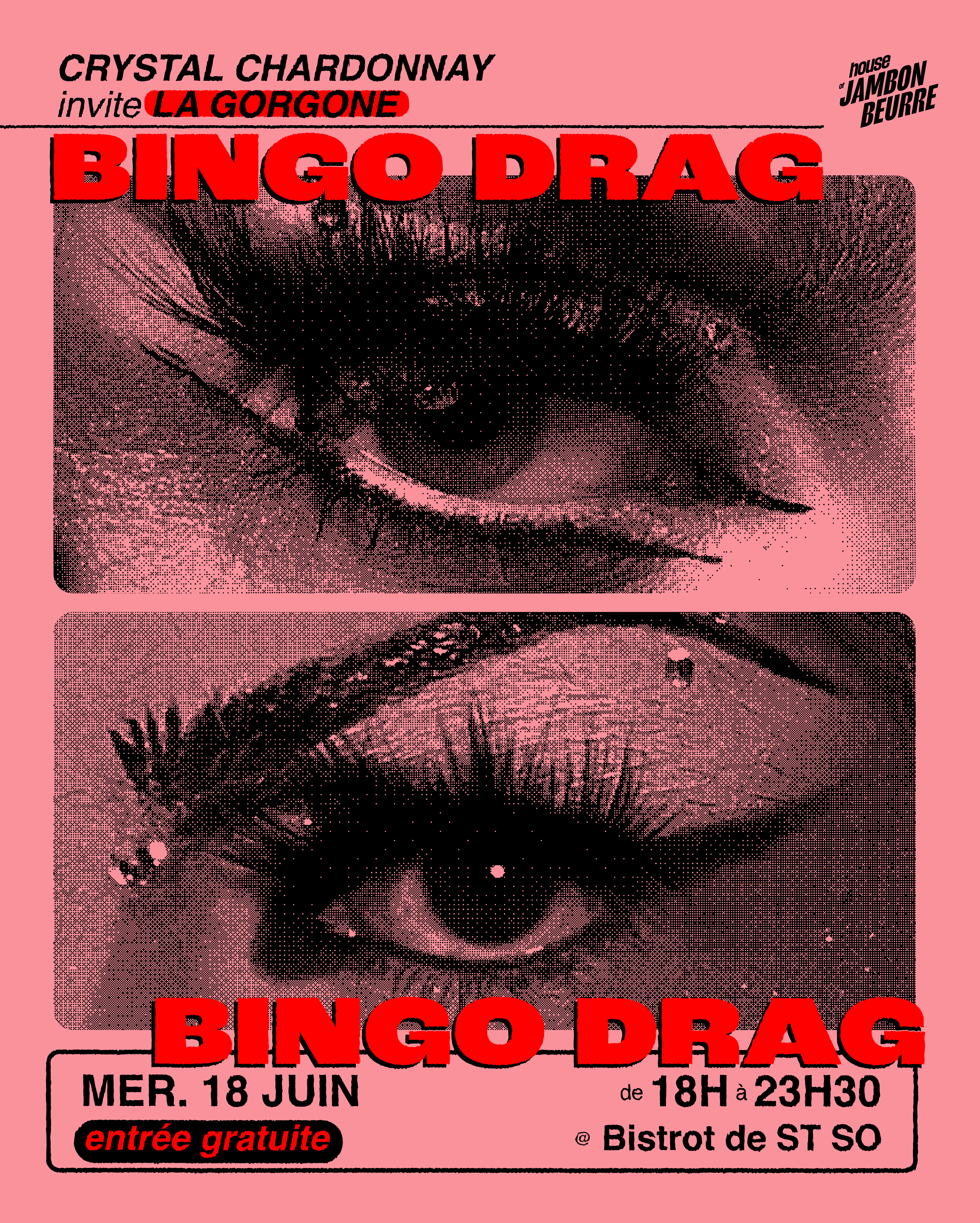 Bingo Drag : Crystal Chardonnay & La Gorgone au Bistrot de St So