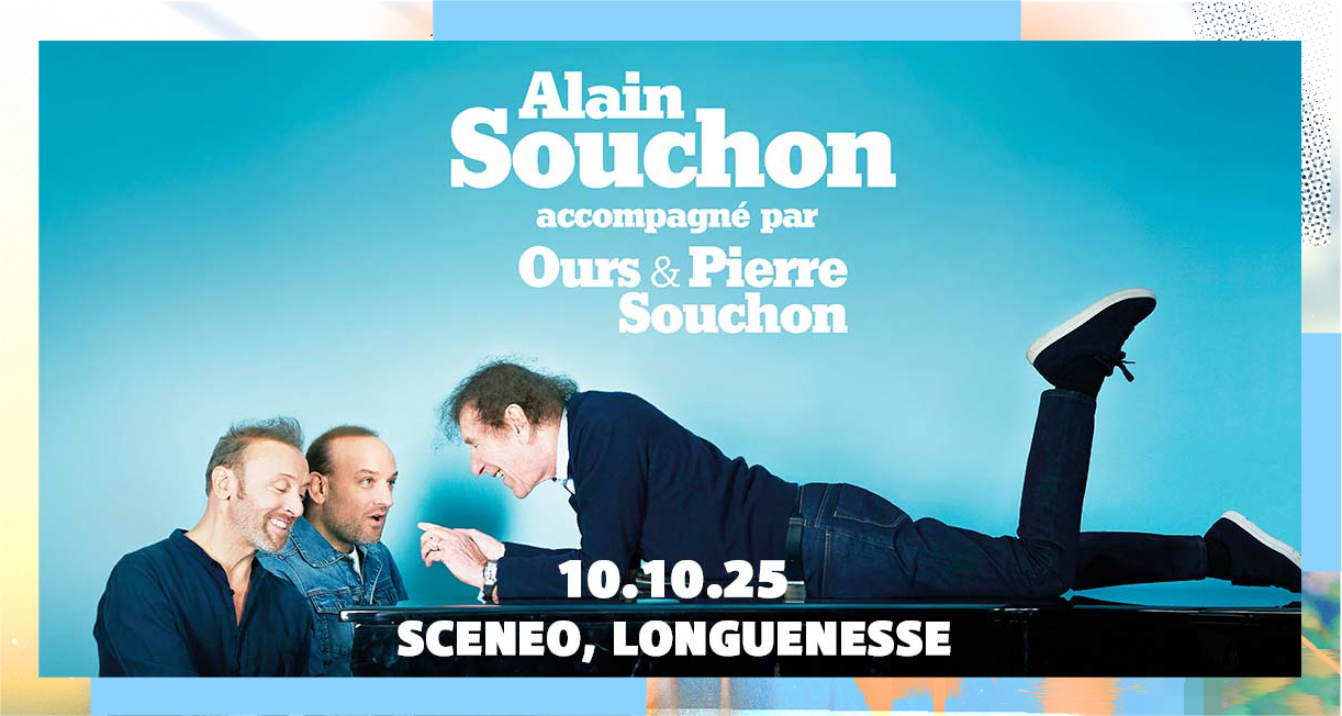 Alain Souchon accompagné par Ours et Pierre Souchon