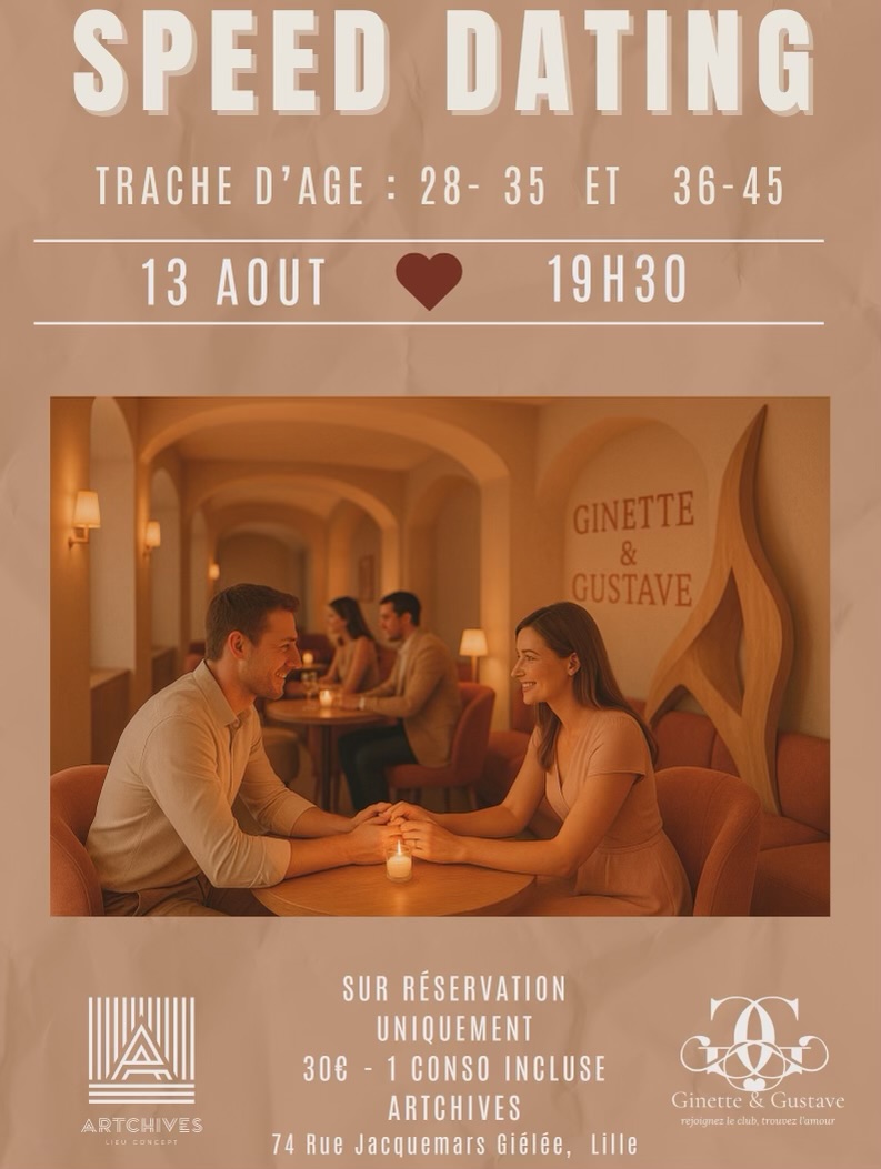 Speed dating by Ginette & Gustave chez Artchives