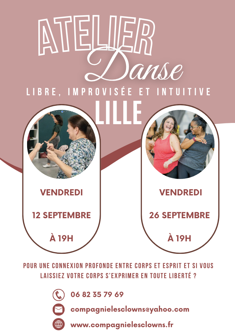 Danse libre, improvisée et intuitive à Lille