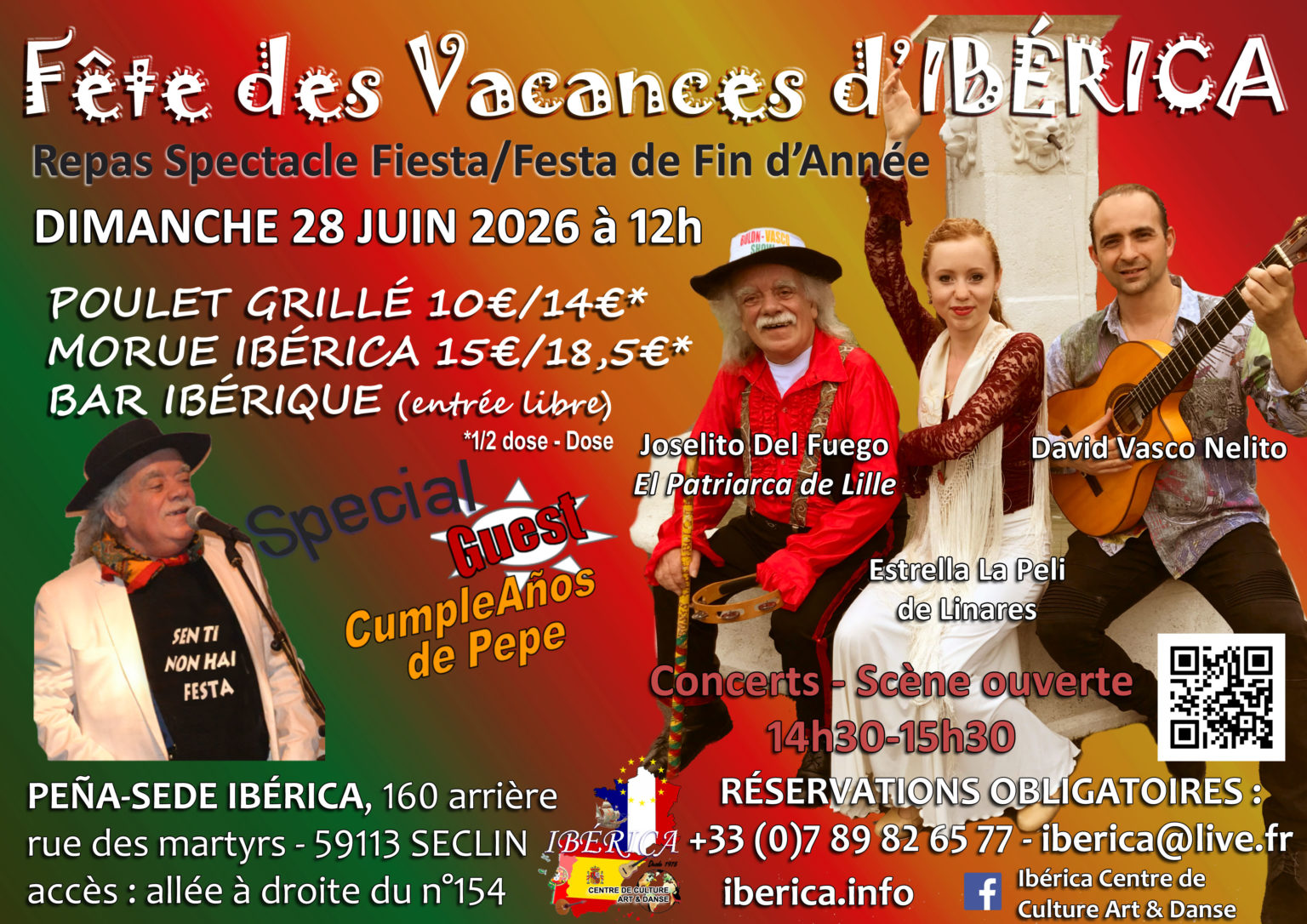 Fête de fin d’année d’Ibérica : repas/spectacle