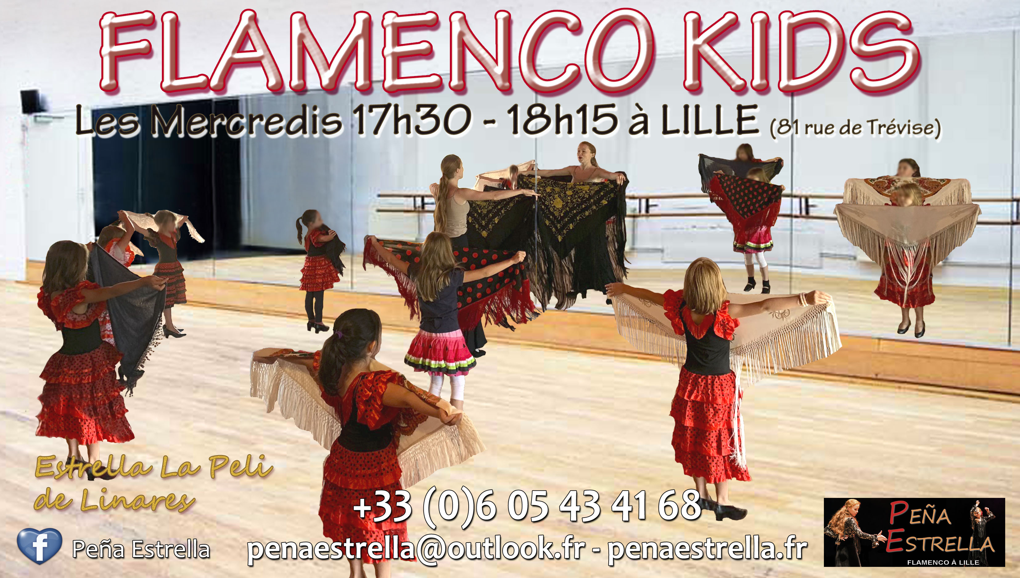 Flamencokids cours de danse par la Peña Estrella