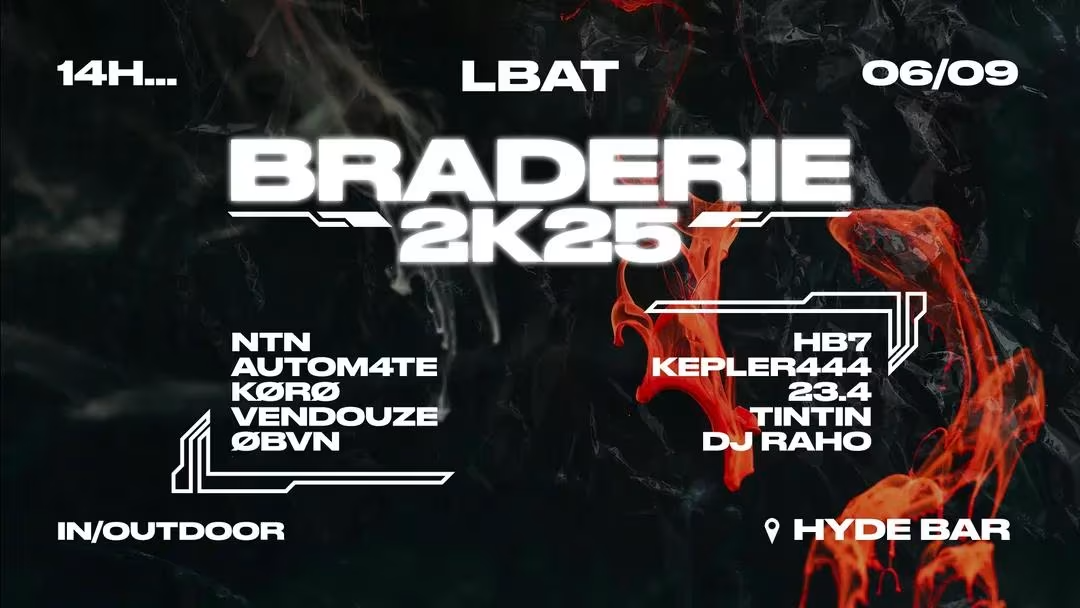 Hyde & Lbat : Braderie 2025 Outdoor/Indoor