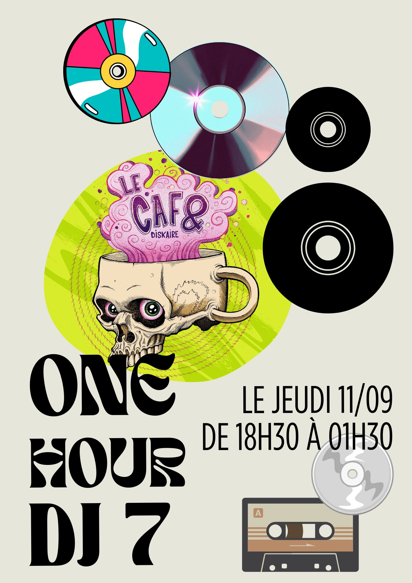 One Hour Dj’s #4 au Caf&Diskaire