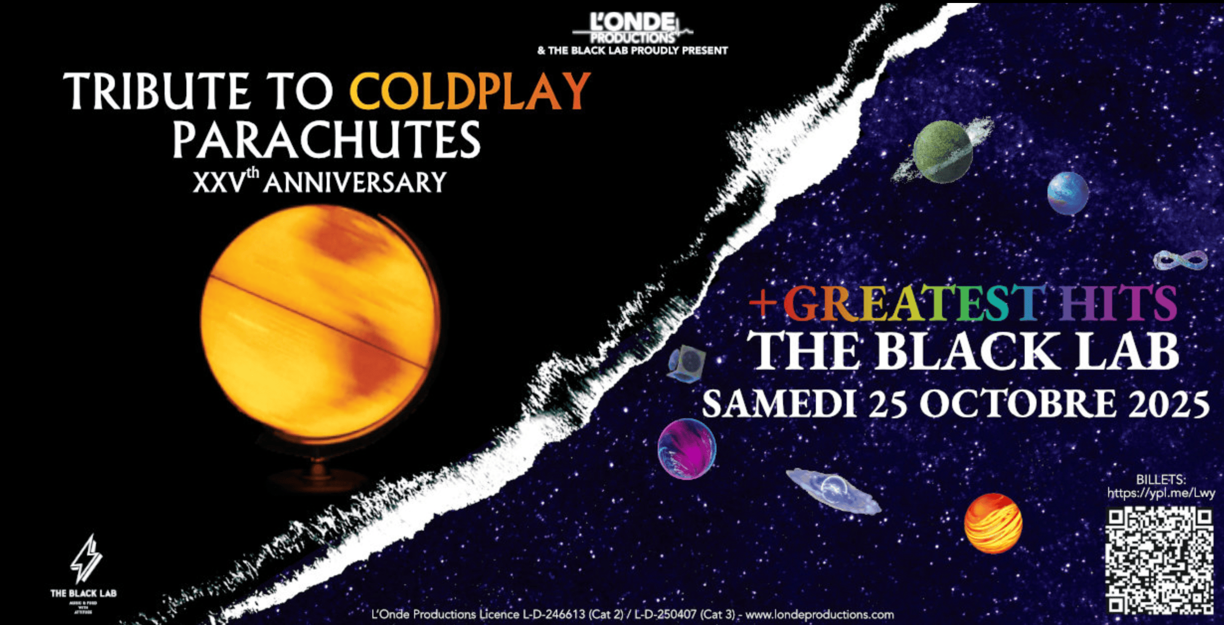 Tribute pour les 25 ans de l’album Parachutes de Coldplay
