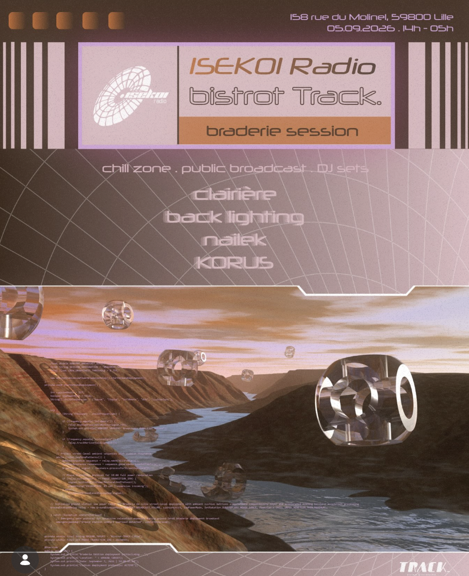 ISEKOI Radio – Braderie Session au Bistrot Track