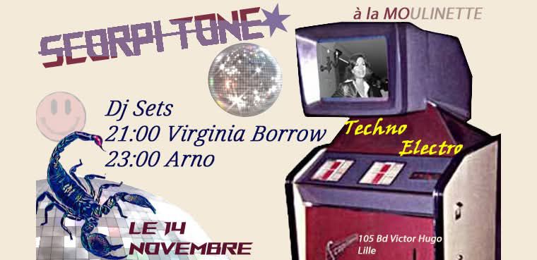 Dj sets « Scorpitone » – Virginia Borrow + Arno