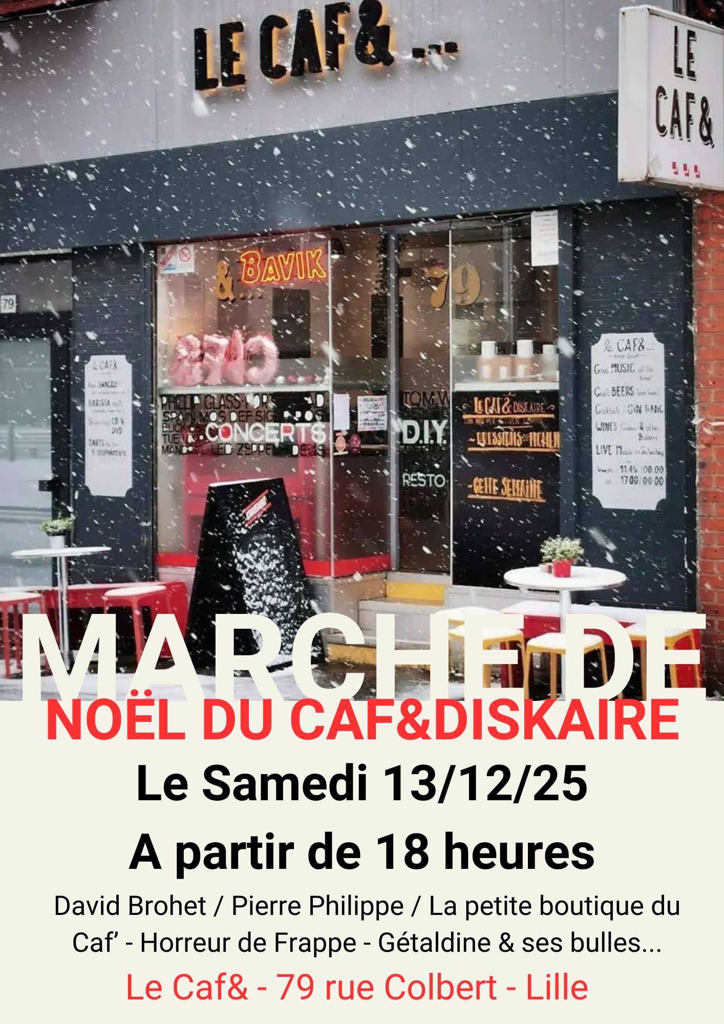 Le Marché de Noël du Caf&diskaire 2025