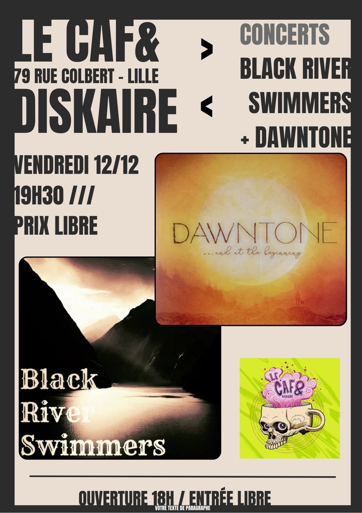 Black River Swimmers + Dawntone