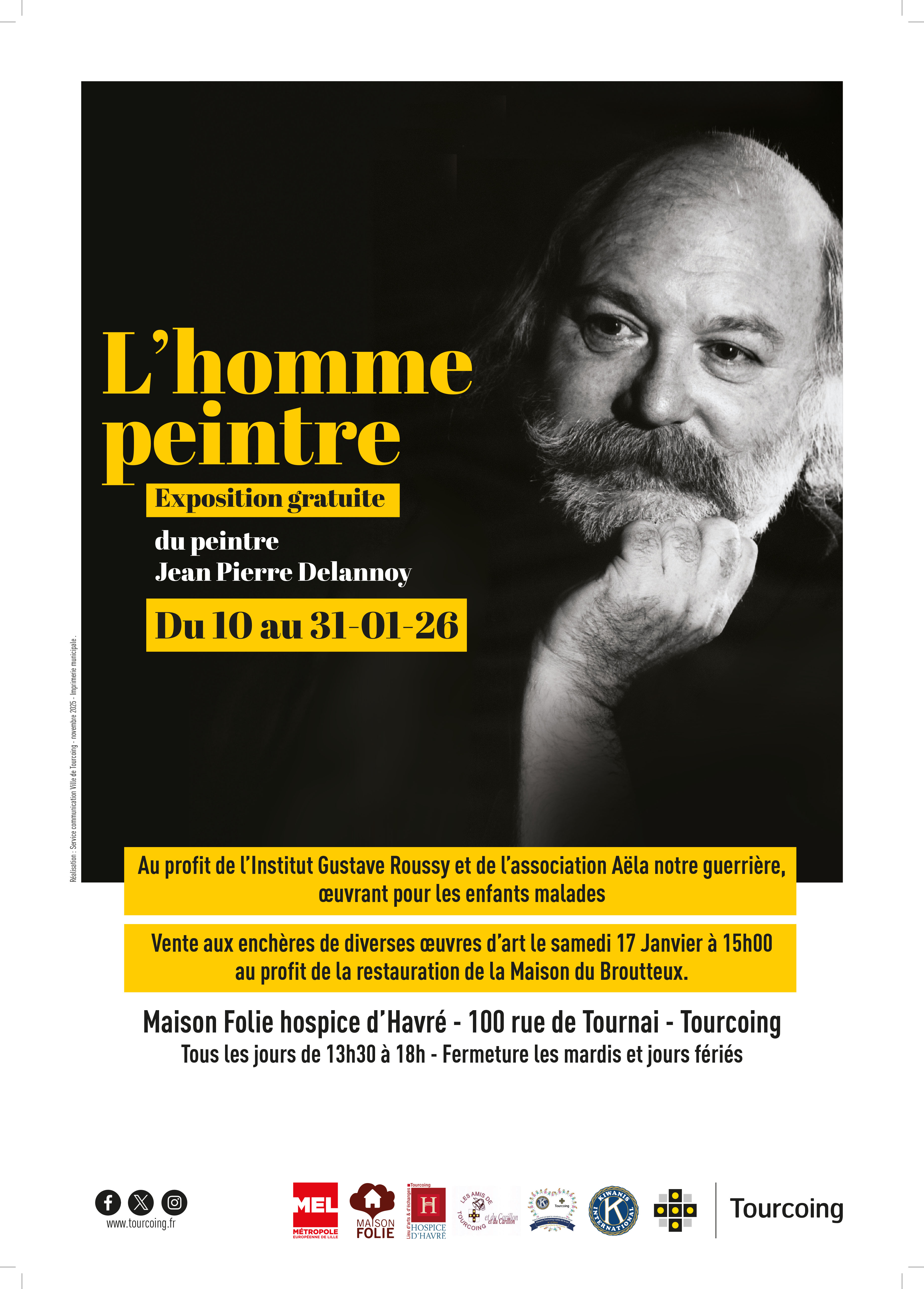 Vernissage de l&rsquo;homme peintre + Patrice Serniclay