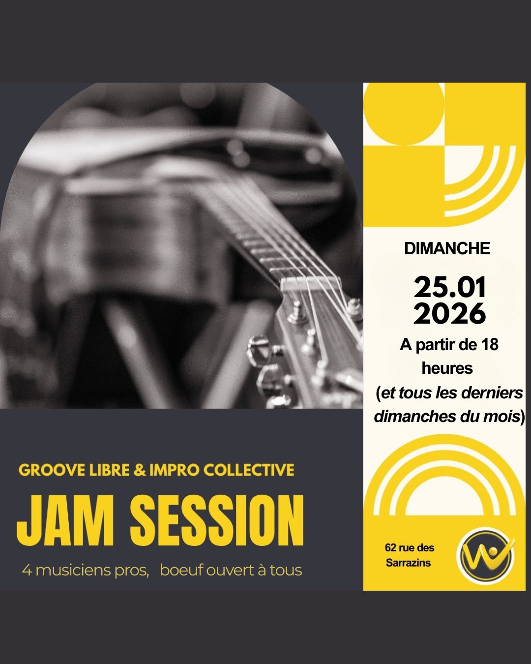 Jam session du W – Groove libre & impro collective