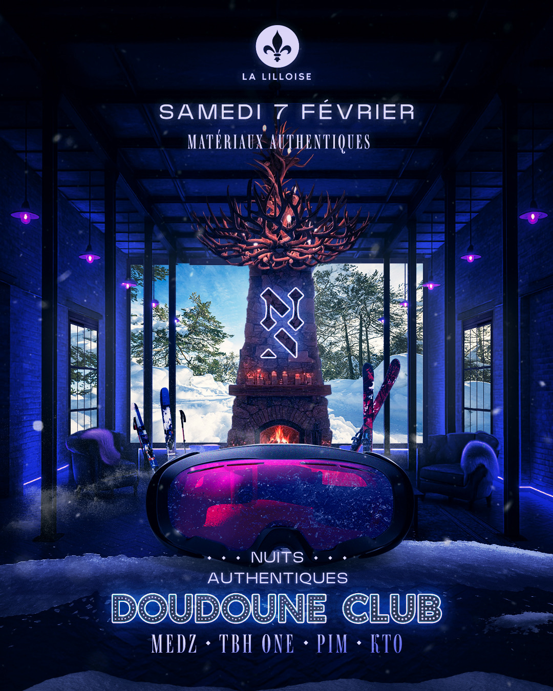 Doudoune club x winter party
