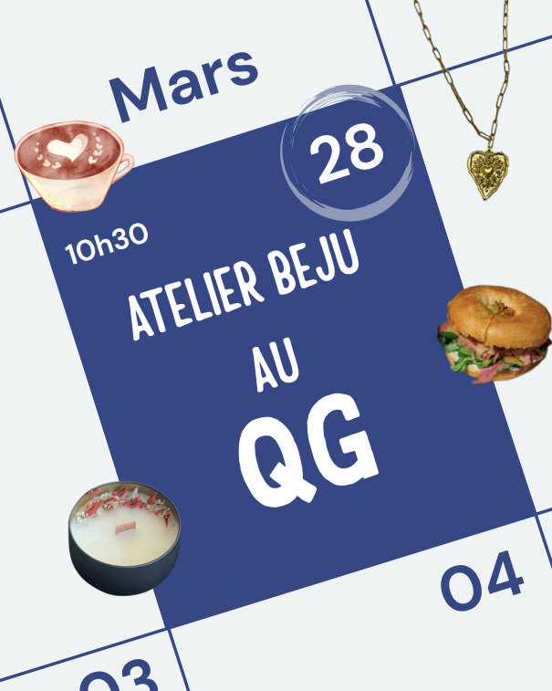 Atelier création de bougie ou bijoux au QG