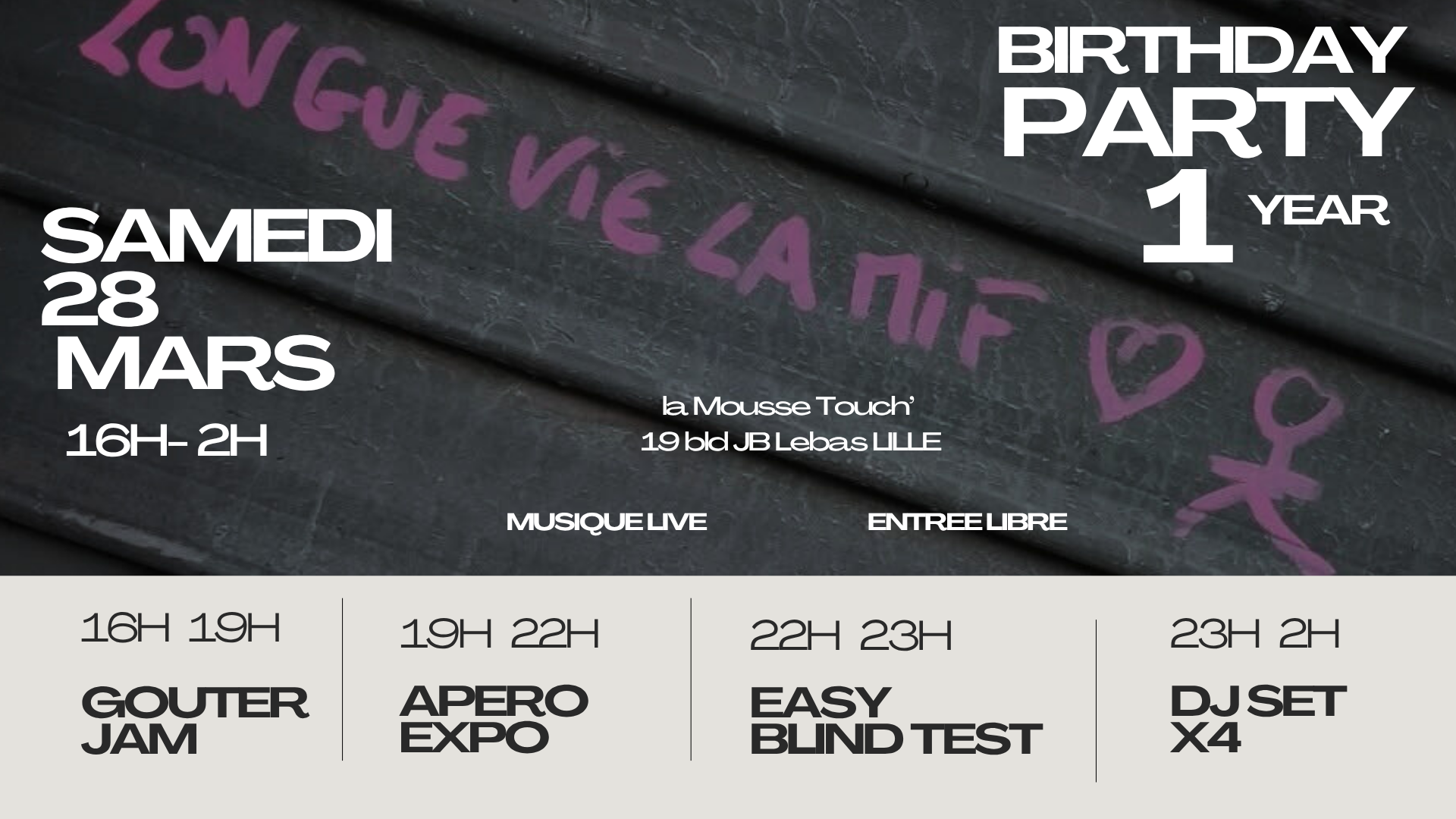 Birthday Party de la Mousse Touch&rsquo;