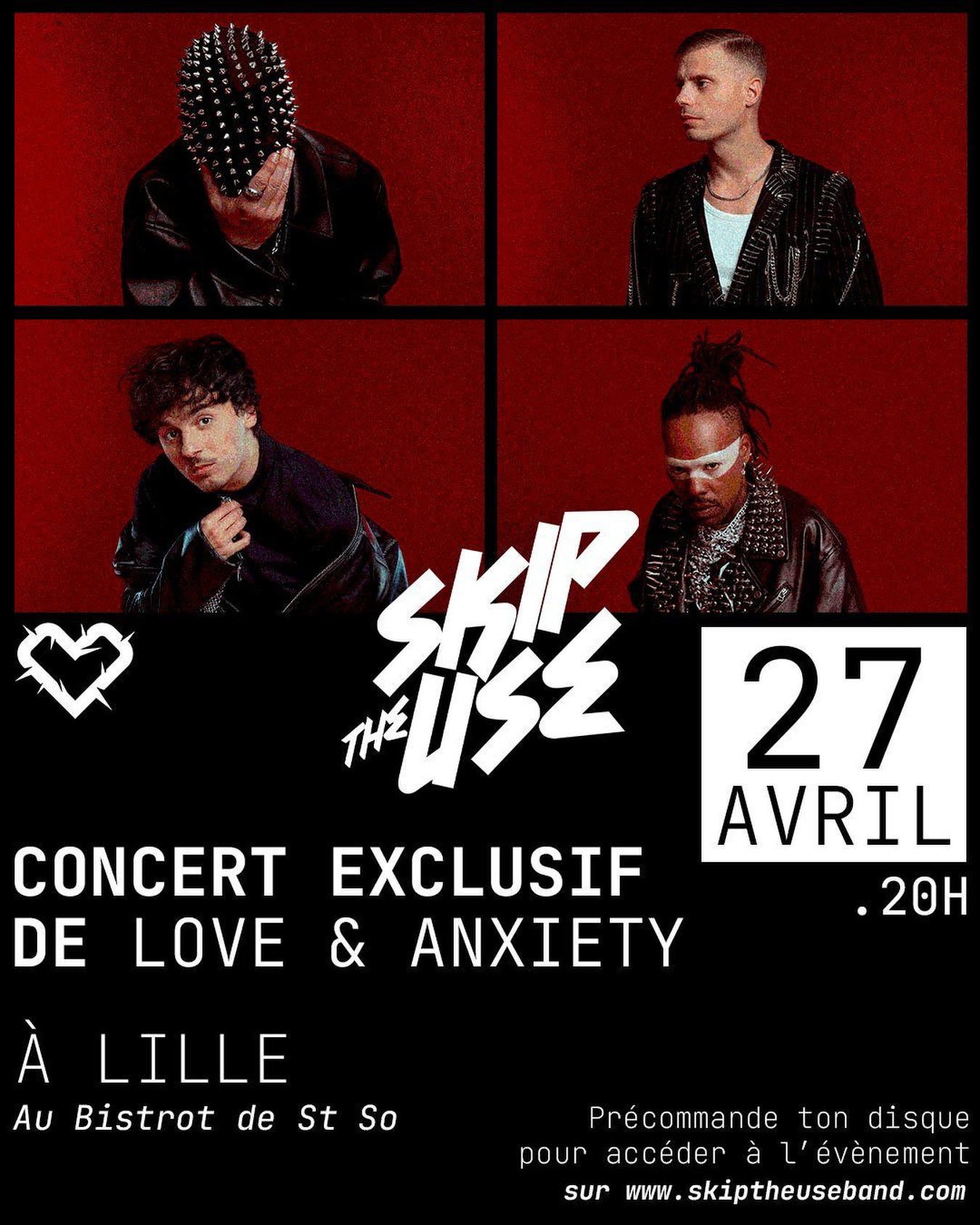 Skip The Use en concert exclusif à Saint So